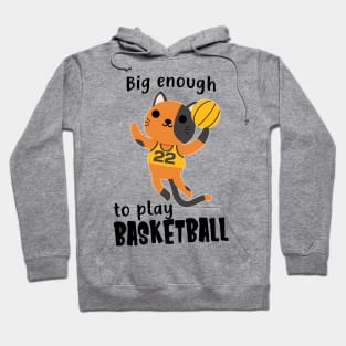 Children Basketball Cat Funny Sports Animals Hoodie